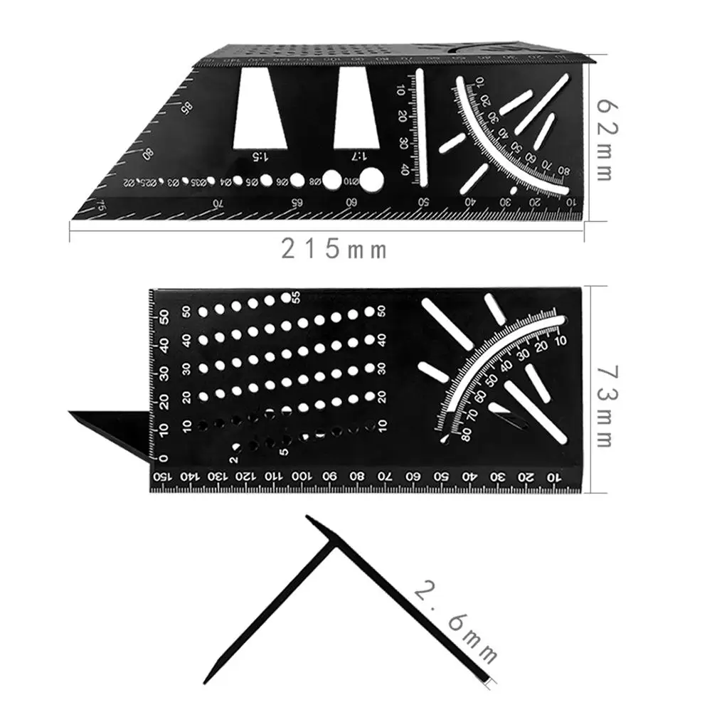 Шаблон для маркировки Ласточкин хвост алюминиевый сканер вертикальный угловой