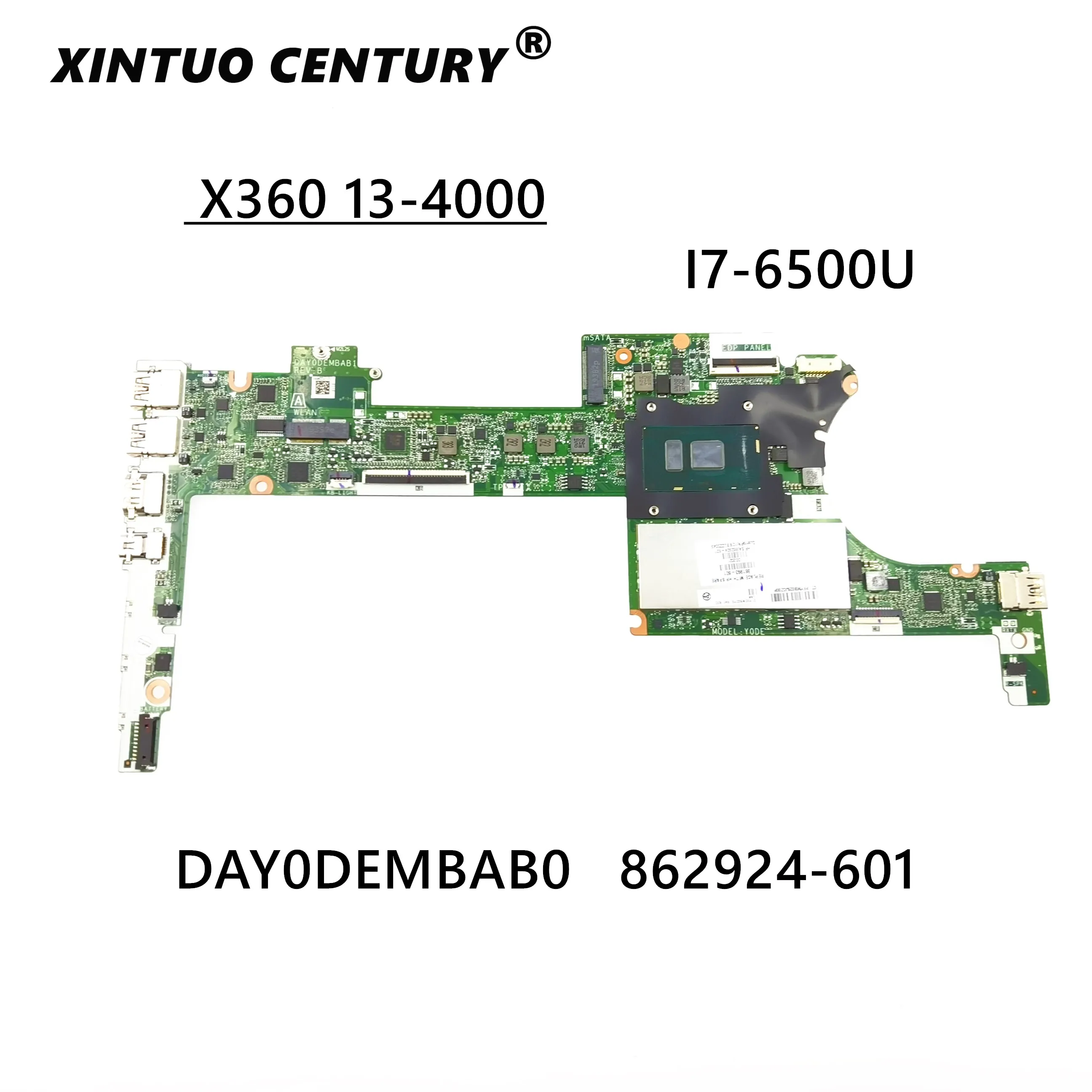 

Материнская плата для ноутбука HP Spectre X360 13-4000 13-4172NA 861993-601 862924-601 DAY0DEMBAB0 с i7-6500U CPU / 8 ГБ RAM протестирована ОК