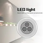 Новый батареей Aangedreven Wandlamp Zelfklevende Беспроводная Стик Нажмите Kledingkast Slaapkamer; Сезон лето; Licht авто светодиодные лампы плафона ночные огни
