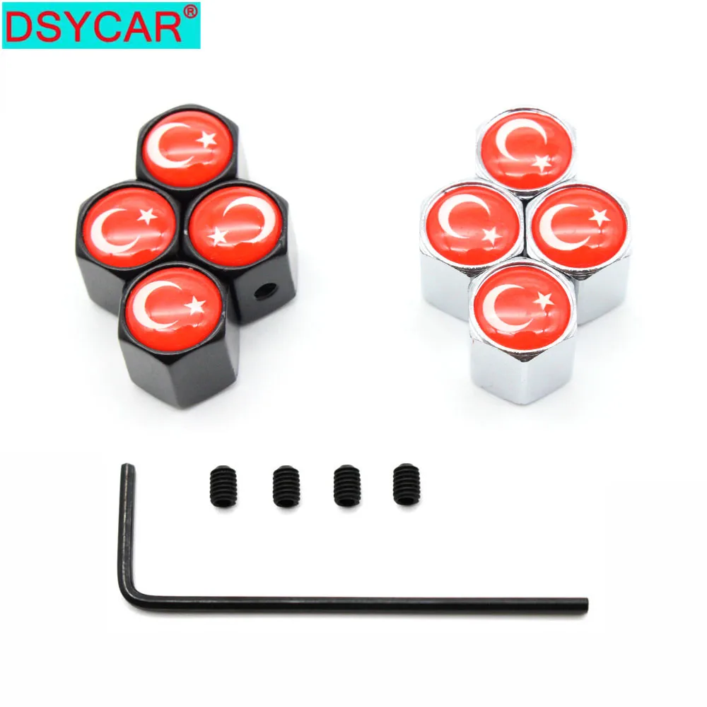 DSYCAR 1 компл. Автомобильный Стайлинг цинковый сплав Противоугонный стиль автомобильных шин клапан крышка s колеса шины шток воздуха крышка воздухонепроницаемые крышки