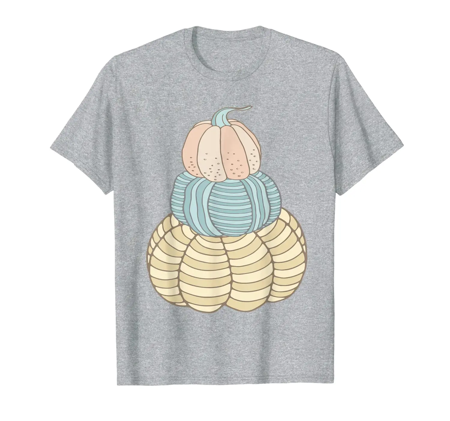 

Watercolor Stacked Pumpkins Gourds Fall Autumn Farm T-Shirt