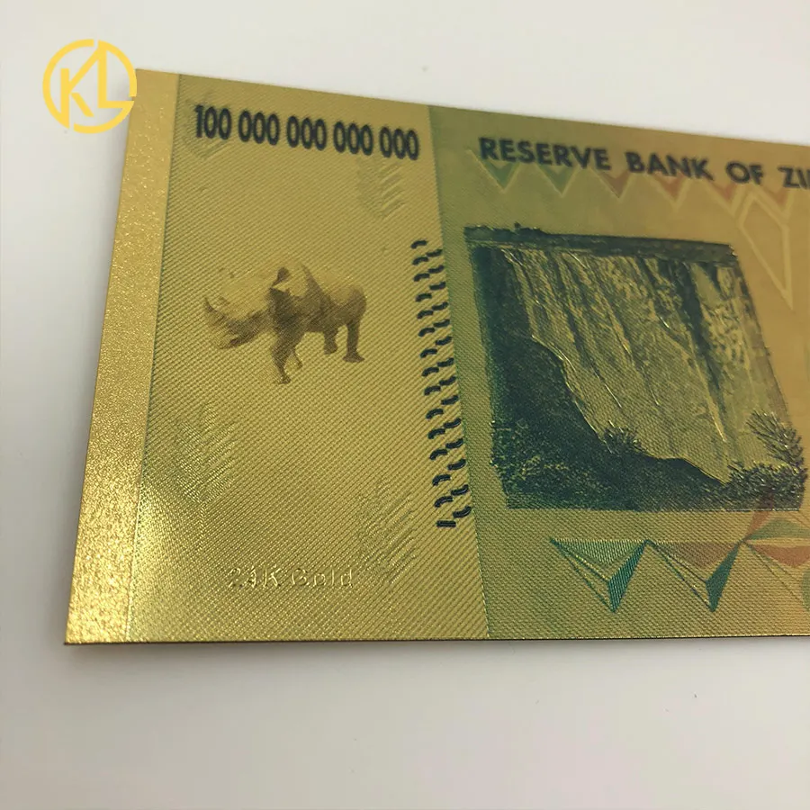 10 шт. ограниченный выпуск носорогов Зимбабве сто триллиона квинтильона долларов