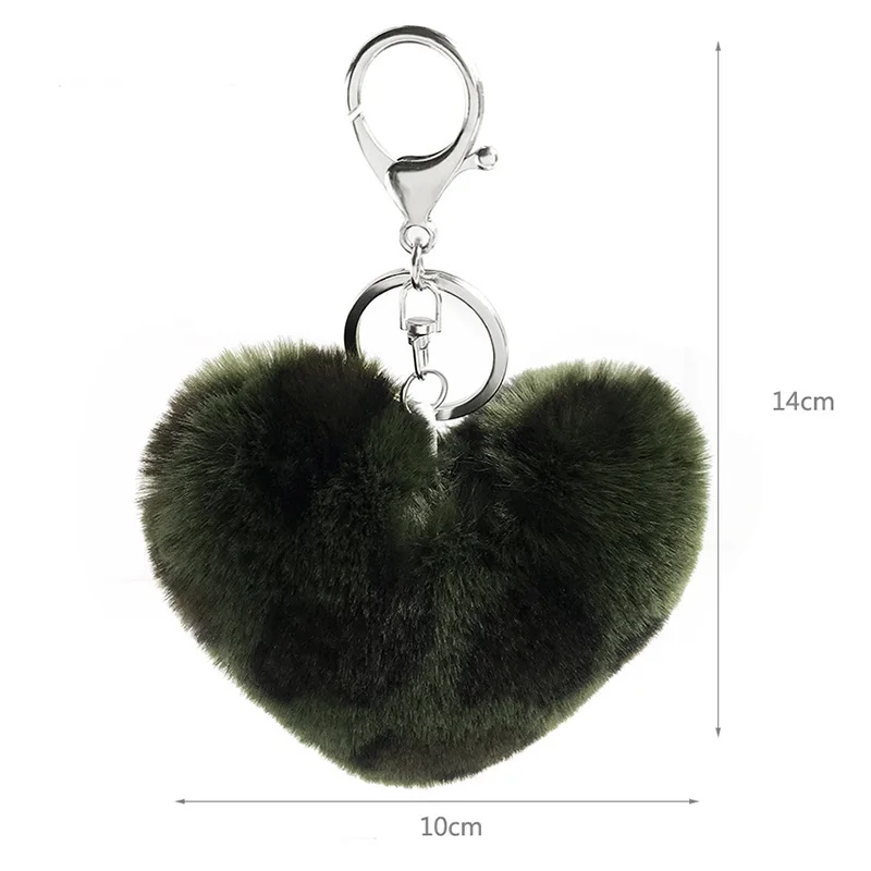 2019 симпатичный брелок для сумки из искусственного кроличьего меха с леопардовым