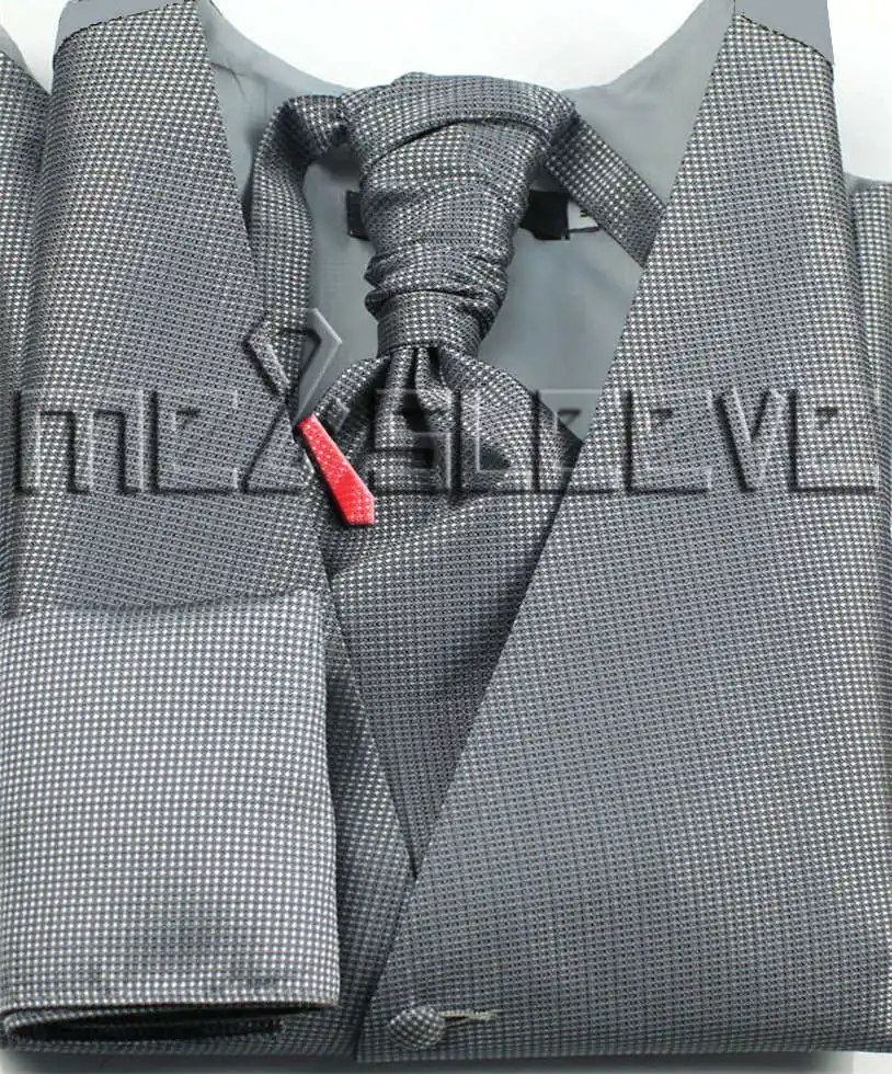 Микрофибра дешевле смокинг жилет набор - Цвет: grey 2