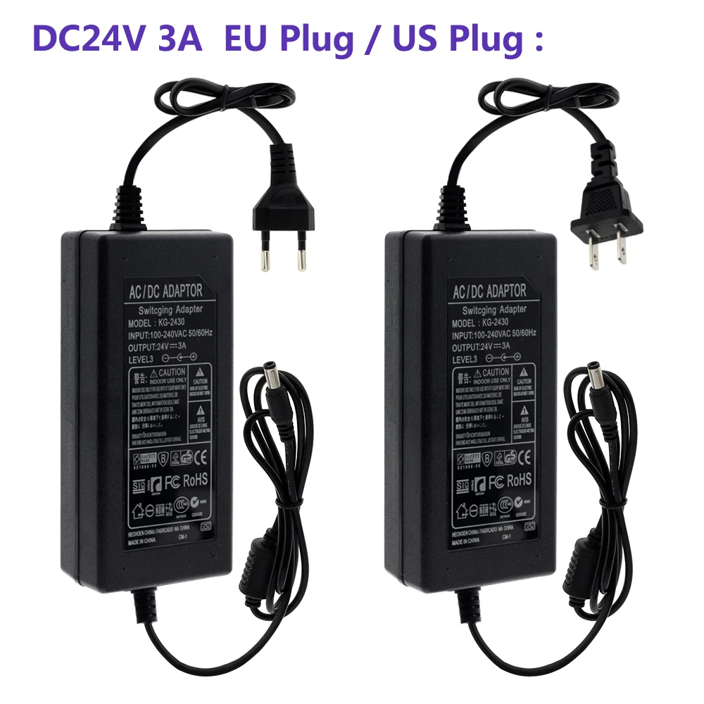 DC 5V 12V 24V Трансформаторы освещения 1A/2A/3A/5A/6A/8A/10A адаптер питания для светодиодной
