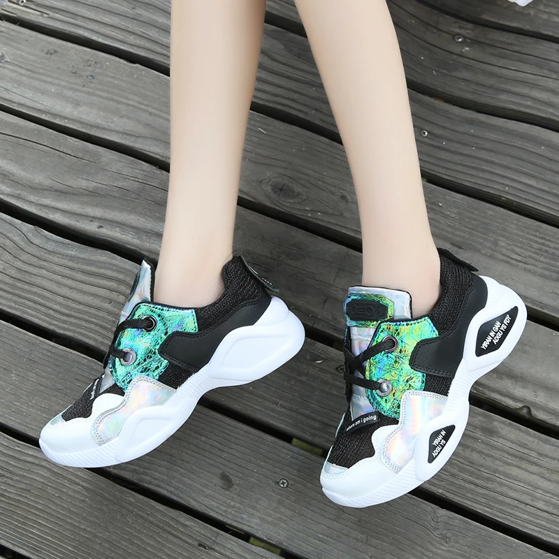 

2019 Summer Women Shoes Fashion Tenis Feminino Dad Platform Chunky Sneakers Breathable Mesh Shoes Woman Casual Shoes