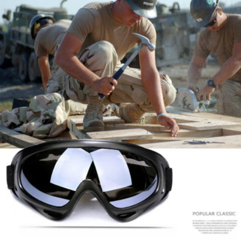 

Adjustable Goggles Scratch-Resistant Eye Protection Safety Glasses Outdoor Sports Skiing Riding Goggles suitable for adults