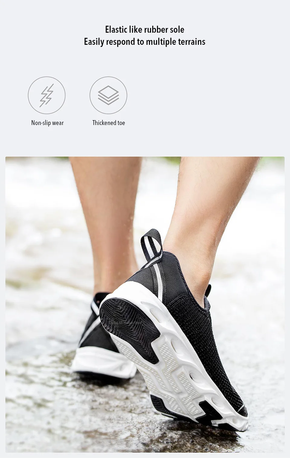 Xiaomi Youpin ZAOFENG портативный нескользящий дышащий Открытый shoesLarge сетка дышащая быстрая дренажная, противоскользящая