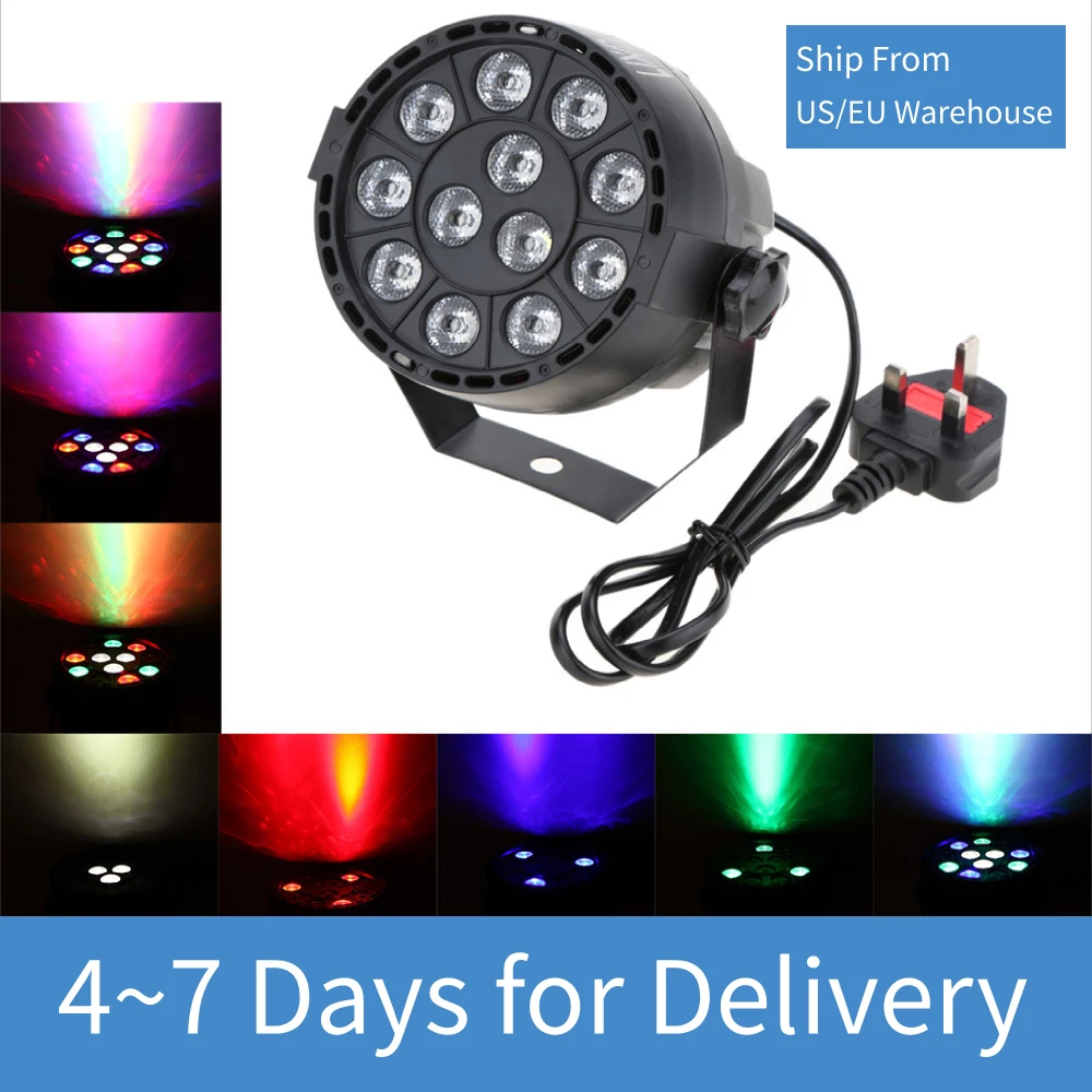 Lixada RGBW Диско светильник DMX 512 светодиодный высокое Мощность PAR Светильник