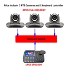 Видеокамера SDI DVI, Full HD, 30-кратный зум, 1080P60, для видеоконференций в реальном времени и 5-дюймовая IP-клавиатура с ЖК-дисплеем