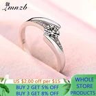 С сертификатом серебро 925 кольцо Мода для женщин, ювелирные изделия для девушек, 925 серебряное обручальное 5A циркон обручальные кольца JZ036