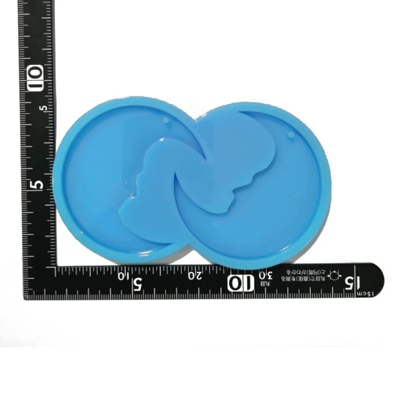 

13MC Moon Earrings Epoxy Resin Mold Keychain Pendant Silicone Mould DIY Crafts Jewelry Casting Tools