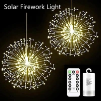 firework lights led 8 modes remote control fairy garland string lamp garden lawn holiday decoration