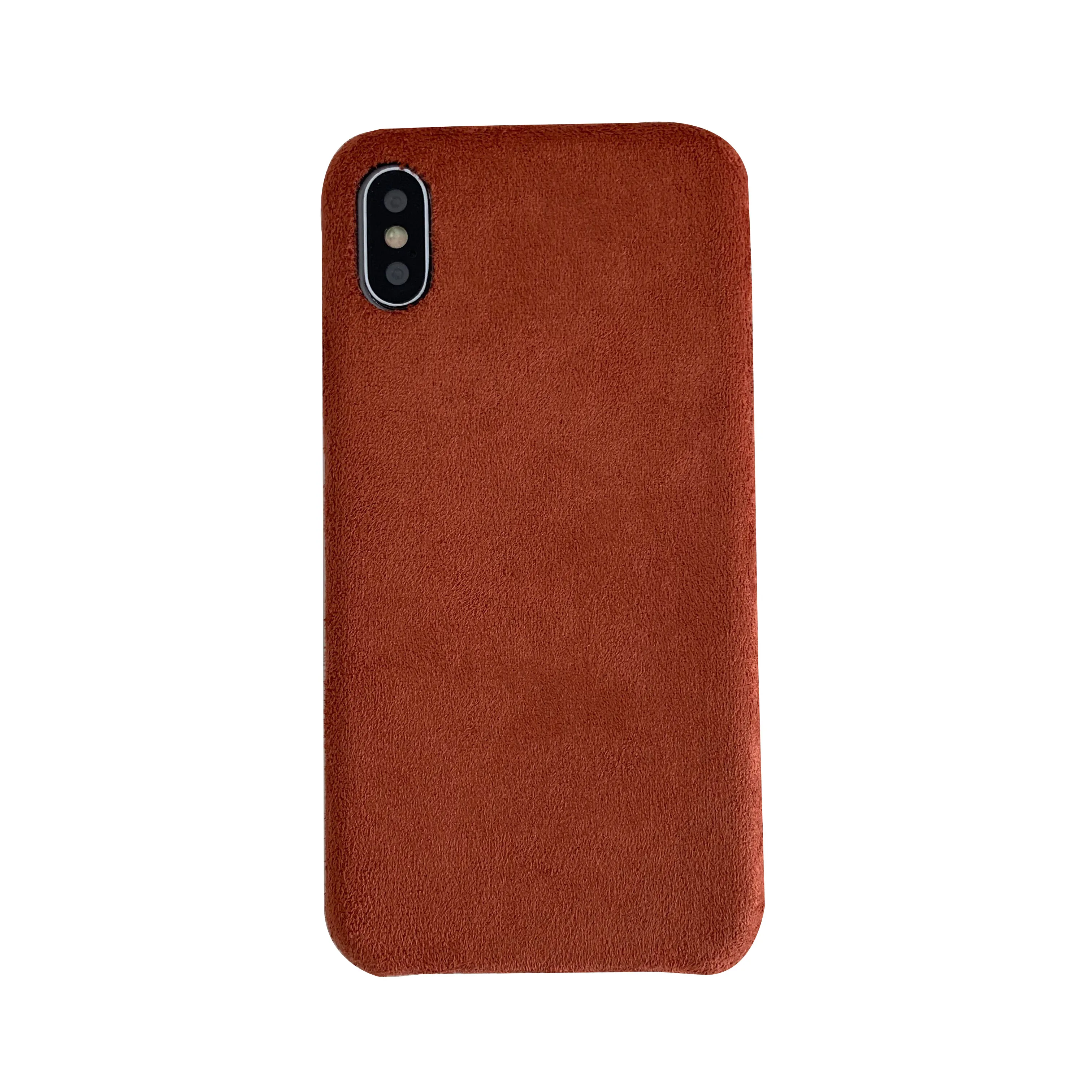 Бархатный зеленый тканевый чехол для телефона для iPhone 11 Pro Max XR X XS MAX мягкая ткань для вина роскошный чехол s для iPhone 6 6s 7 8 Plus чехол - Цвет: Оранжевый