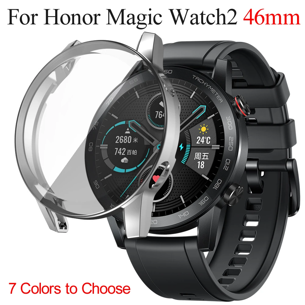 1 шт. ТПУ чехол для часов Honor Magic Watch 2 46 мм 360 Полное покрытие защитный Мягкий экрана