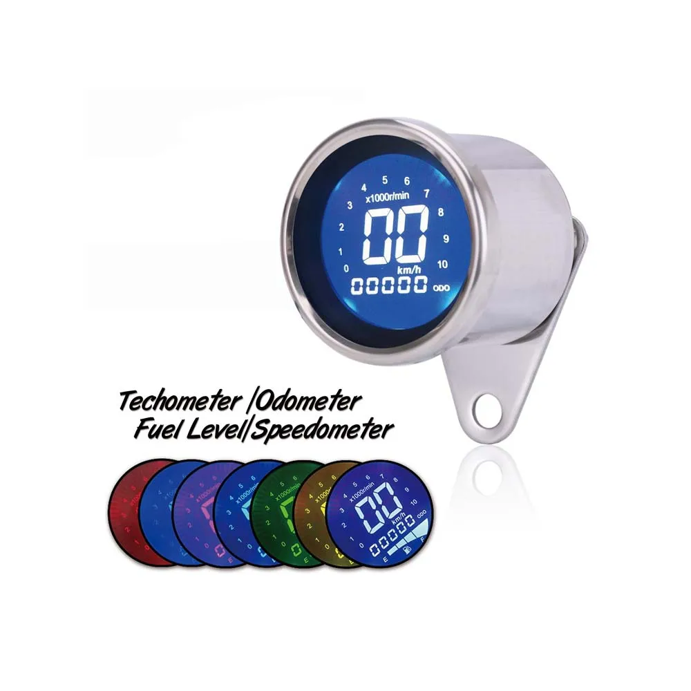 

Тахометр мотоциклетный Универсальный с ЖК-дисплеем и спидометром