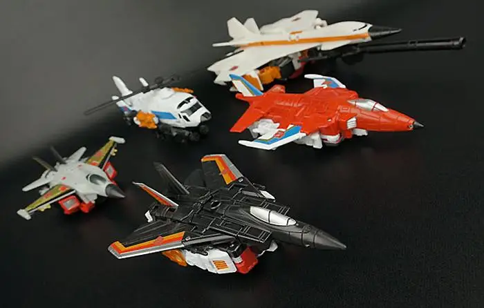 5 шт./компл. самолетов Skydive Firefly Alpha Bravo Superion Silverbolt Классические игрушки для мальчиков фигурку без упаковки для розничной продажи