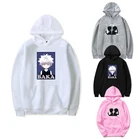 Уличная одежда, крутые толстовки для мужчин, Hunter X Hunter Killua Zoldyck Baka, аниме рубашка, Женская толстовка, зимний Топ с длинным рукавом, верхняя одежда, пальто
