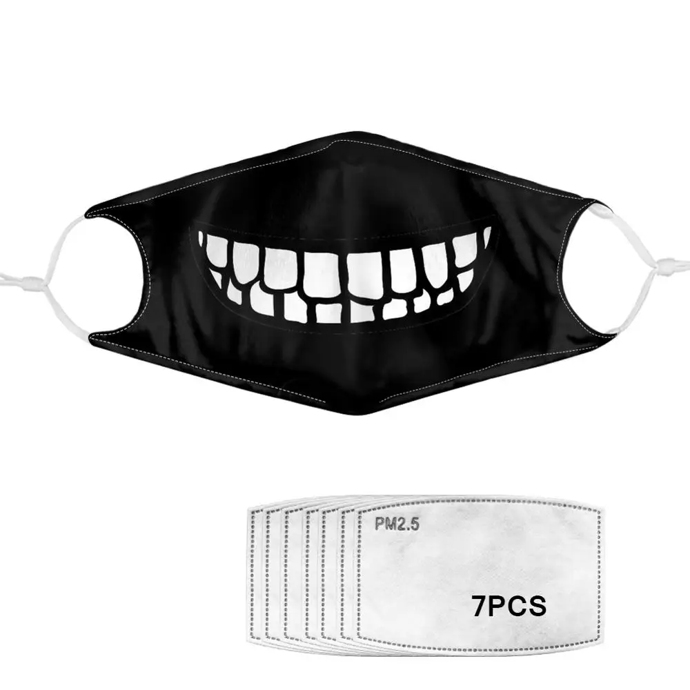 Смешная 7 шт PM2.5 фильтр противогаз Углеродные вставки для женщин и мужчин