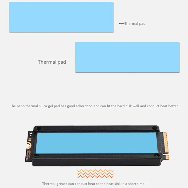 М. 2 твердотельных диска теплоотвод M2 теплопроводность плавник SSD Броня Nvme