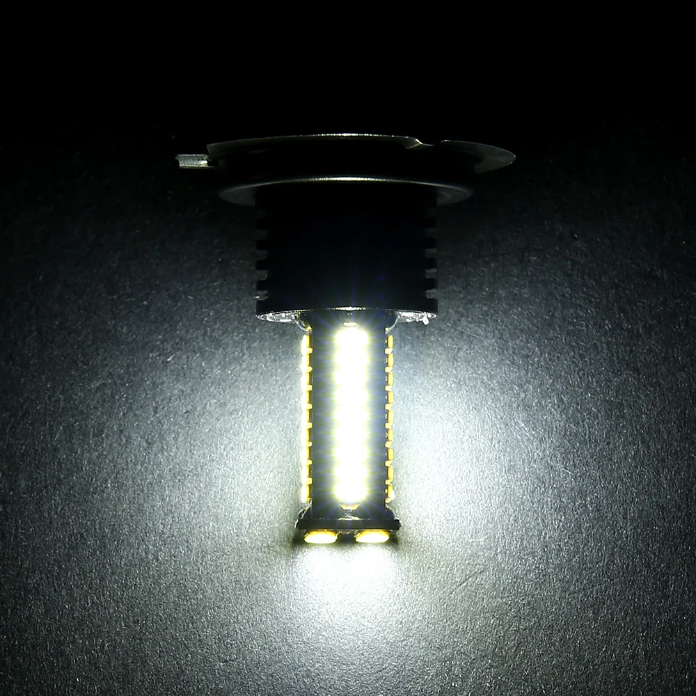 Светодиодные противотуманные фары H7 84 SMD для подсветки автомобильный сигнал