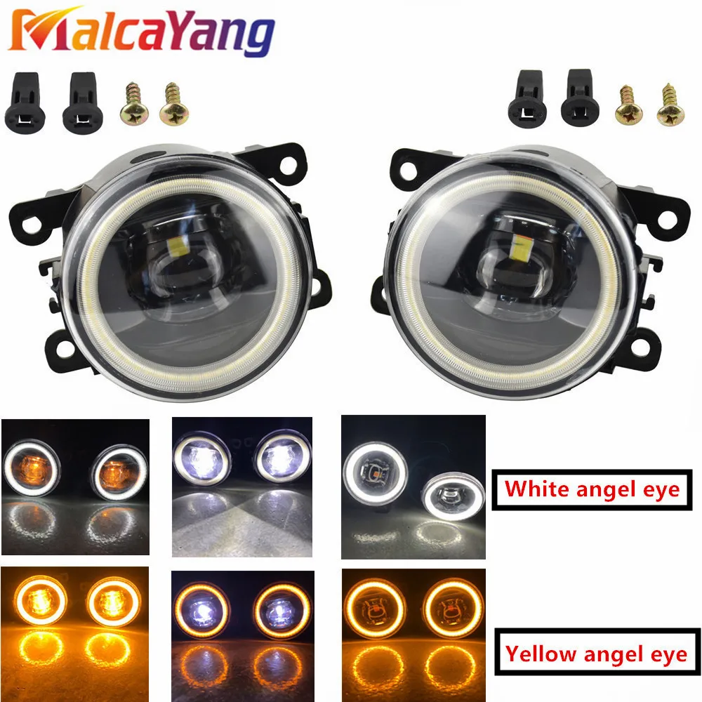 

2x Car Accessories LED Bulb Front Fog Light Angel Eye H11 12V For Mitsubishi L200 OUTLANDER 2 PAJERO 4 GALANT Grandis