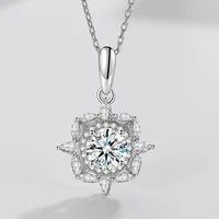 solid 925 sterling silver pendants necklaces for women elegant fashion wedding anniversary fine jewelry romantic gifts