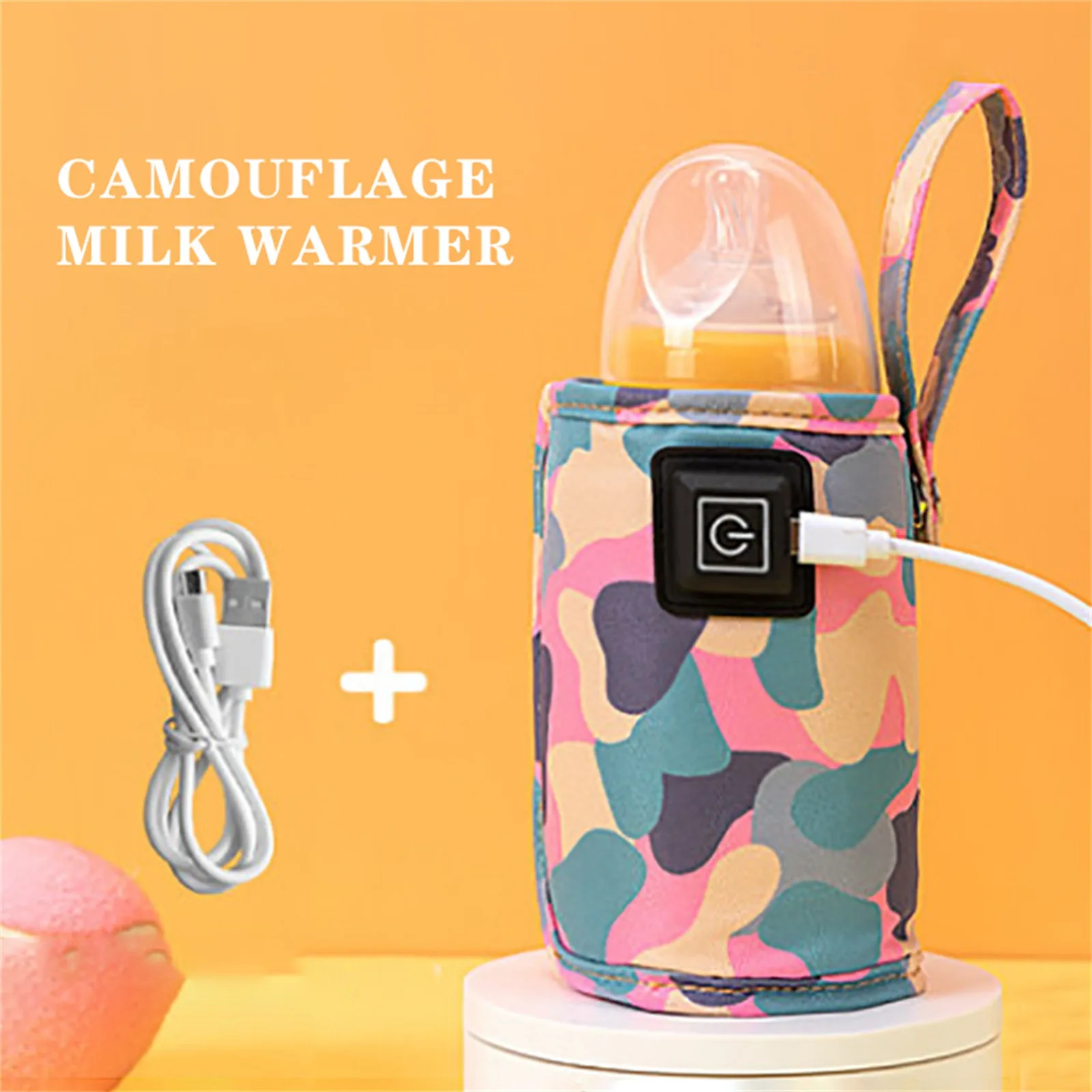 Детская крышка для бутылки с молоком USB-зарядкой сохраняющая тепло зимняя