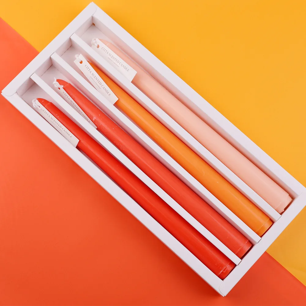 

Creative long rod wax banquet gift incense candle