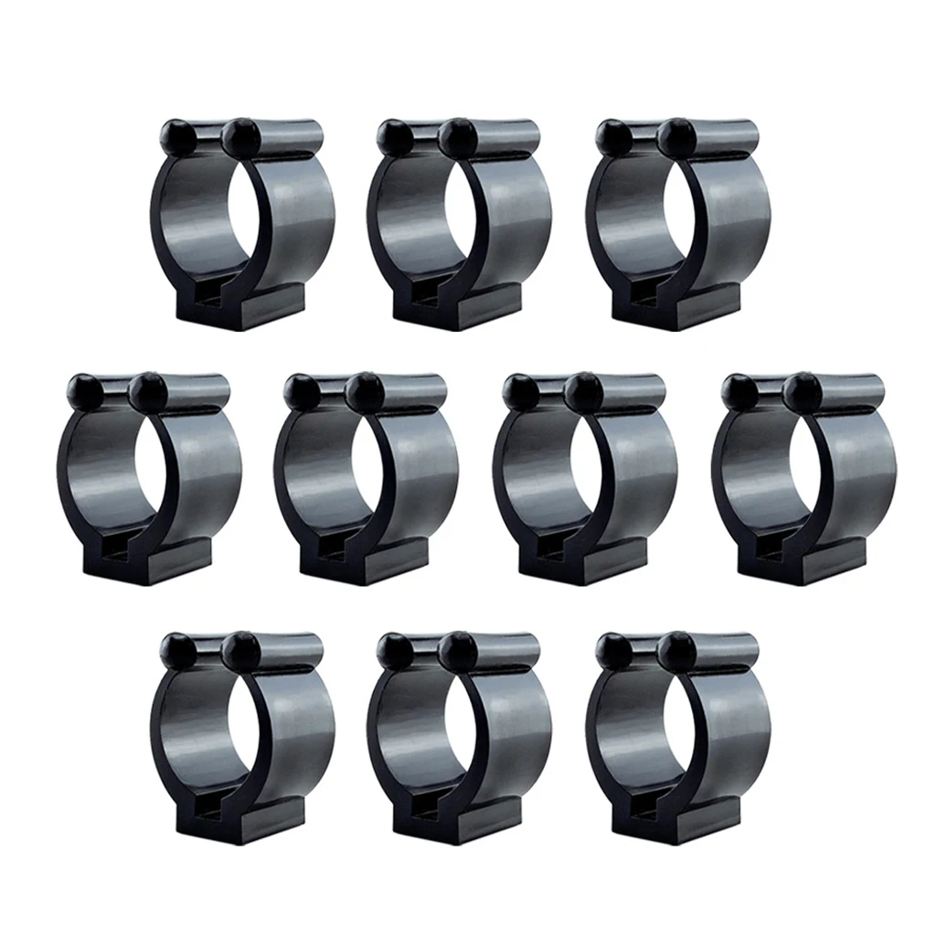 

10Pcs Plastic Fishing Lever Pole Clips Holder Keeper Positioning Clamp