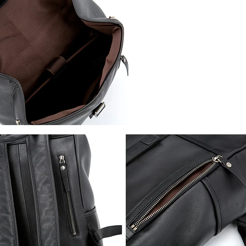 Мужской кожаный рюкзак AETOO модная индивидуализированная спортивная сумка с