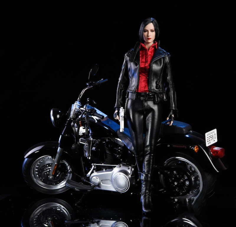 

Vstoys 18XG17 1/6 Scale Locomotive Girl Leather Suit Clothes For 12" Female Action Figure Body Accessories