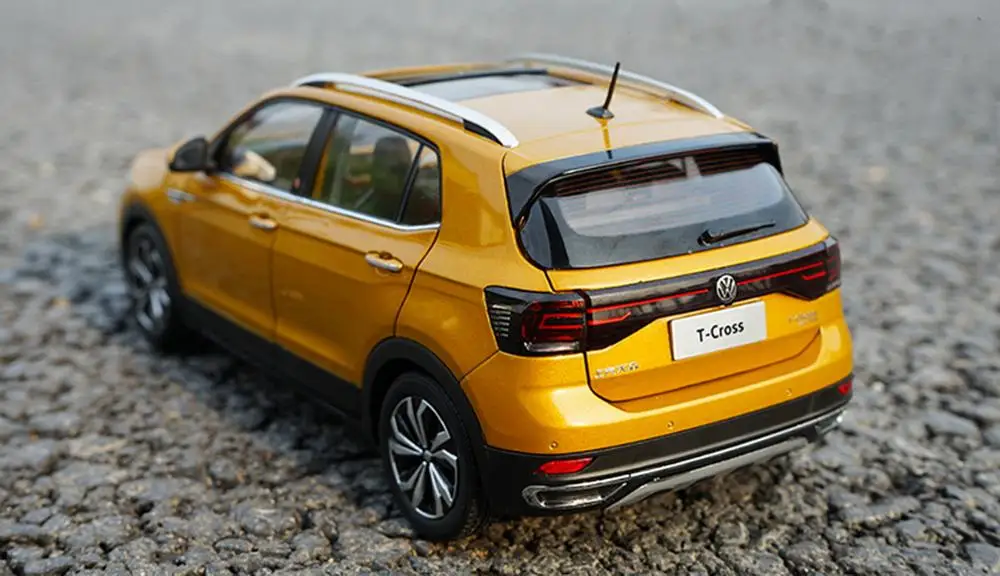 1/18 весы Фольксваген T-CROSS SUV литая модель автомобиля модельные игрушки, коллекционные