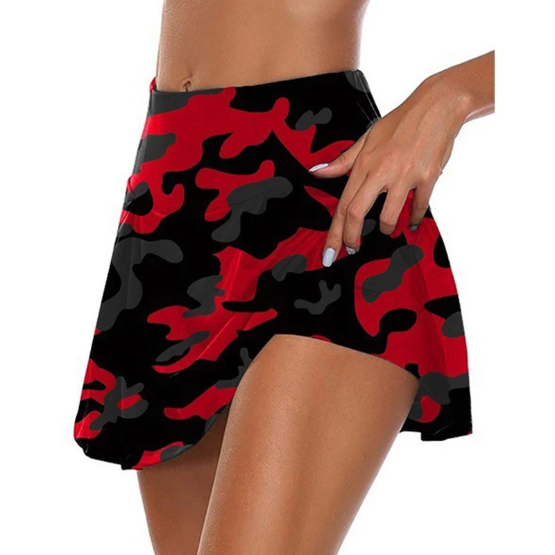 5 цветов камуфляжные женские спортивные двухслойные шорты для фитнеса с высокой