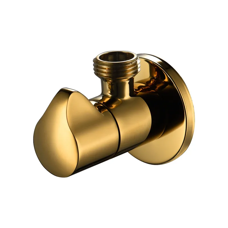 

Filling Valves Soild Brass Angle Valves 1/2"Male Cold & Hot Bathroom Bidet Valve Bathroom Accessories Gold/Black/Chrome