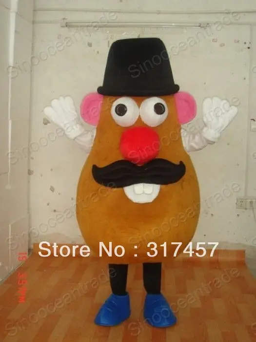 

Костюм-талисман «Мистер картофеля» для Хэллоуина, вечеринки, Рождества, причудливый взрослый размер, бесплатная доставка