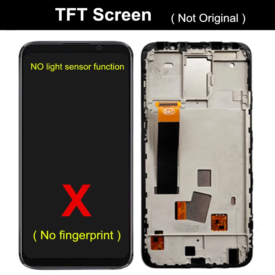 Pantalla LCD de 6,0 "TFT para Meizu 16X M872H M872Q MONTAJE DE digitalizador con pantalla t&aacute;ctil con marco sin huellas para Meizu 16x LCD-1