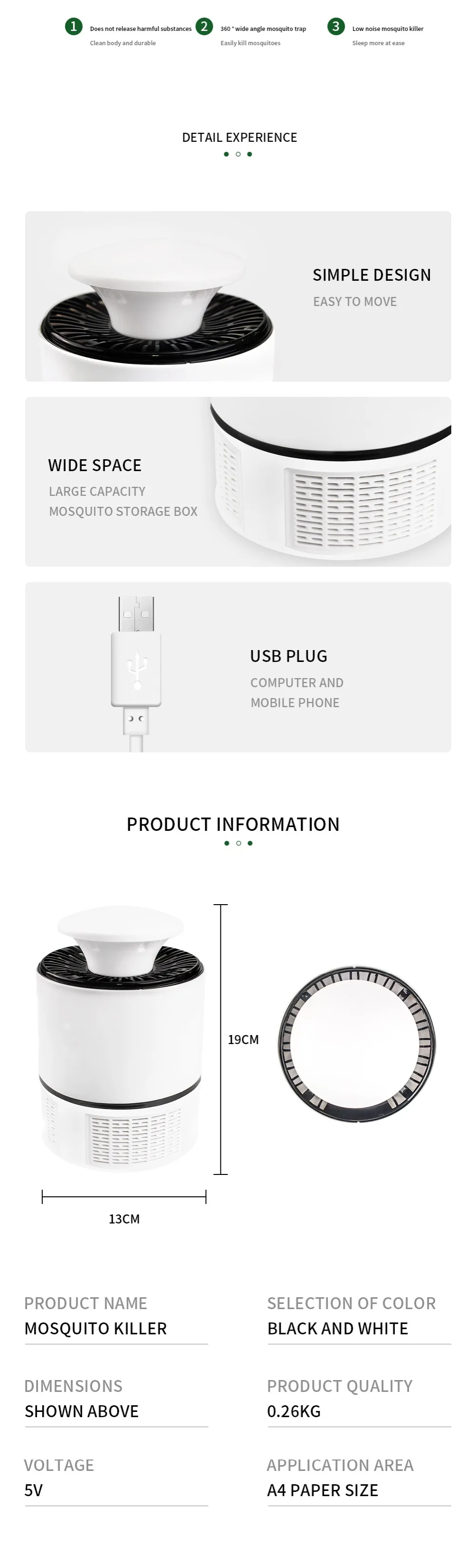 Meijuner, лампа от комаров, USB, электрическая, без шума, без излучения, средство от насекомых, мух, ловушка, лампа, против комаров, лампа для дома, B021