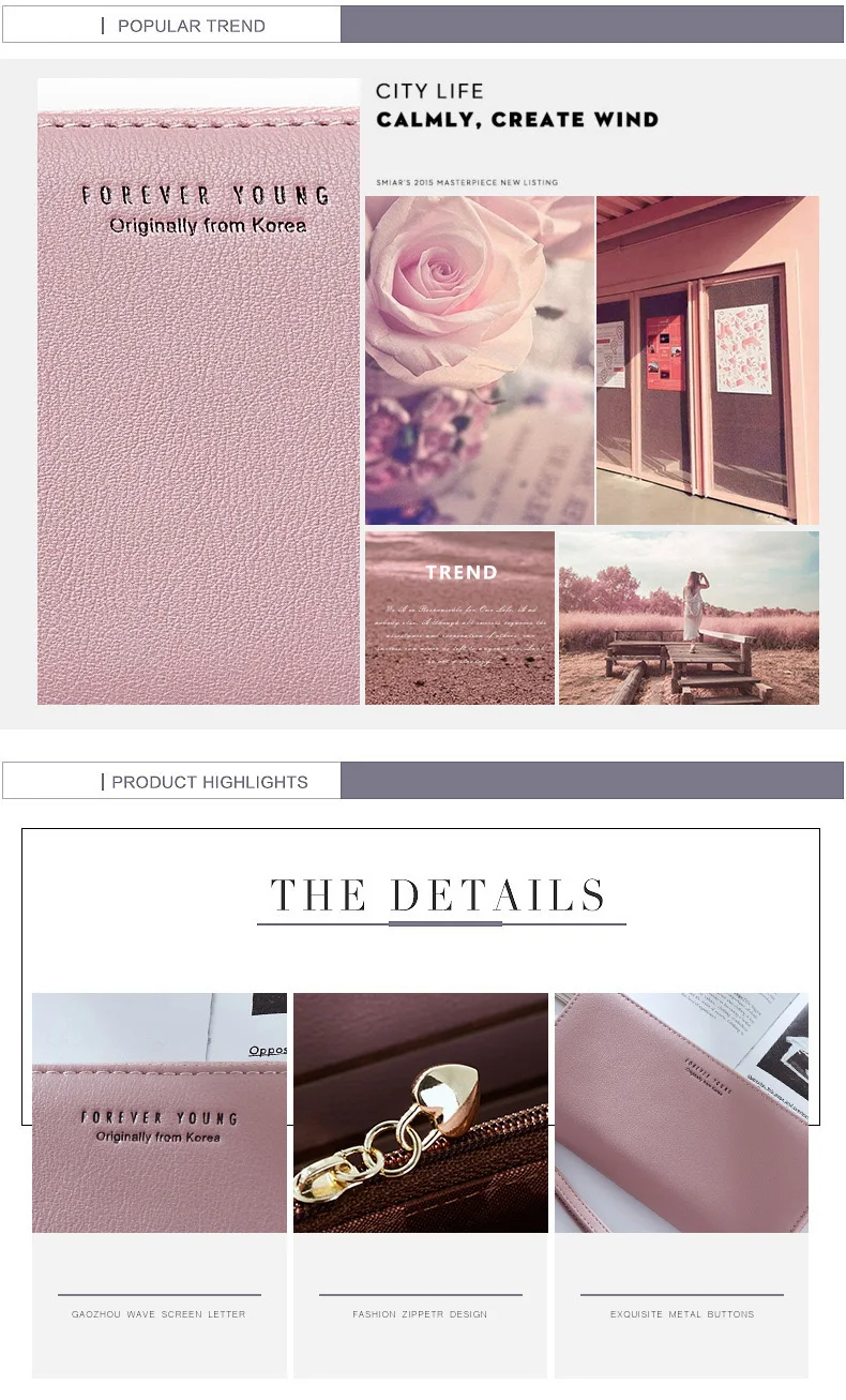 Wristband Women Long Clutch Wallet Large Capacity Wallets Female Purse Lady Purses Phone Pocket Card Holder Carteras