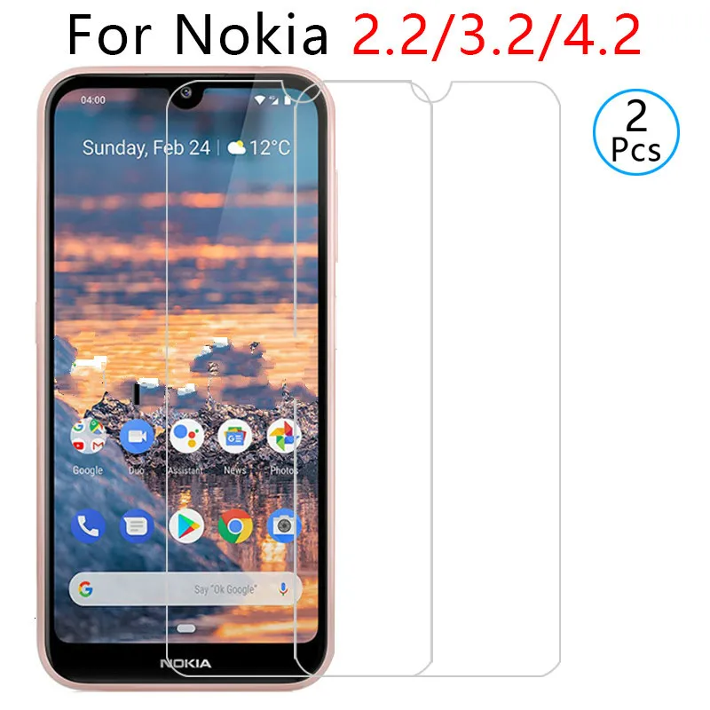 2 шт закаленное стекло для nokia 2,2 3,2 4,2 Защитное стекло для экрана протектор для nokia 4,2 nokia 3,2 nokia 2,2 защитная пленка tremp phone 9h