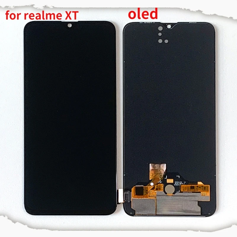 

ЖК-дисплей 6,4 дюймов Oled для Realme XT, сенсорный экран, дигитайзер для Realme XT RMX1921