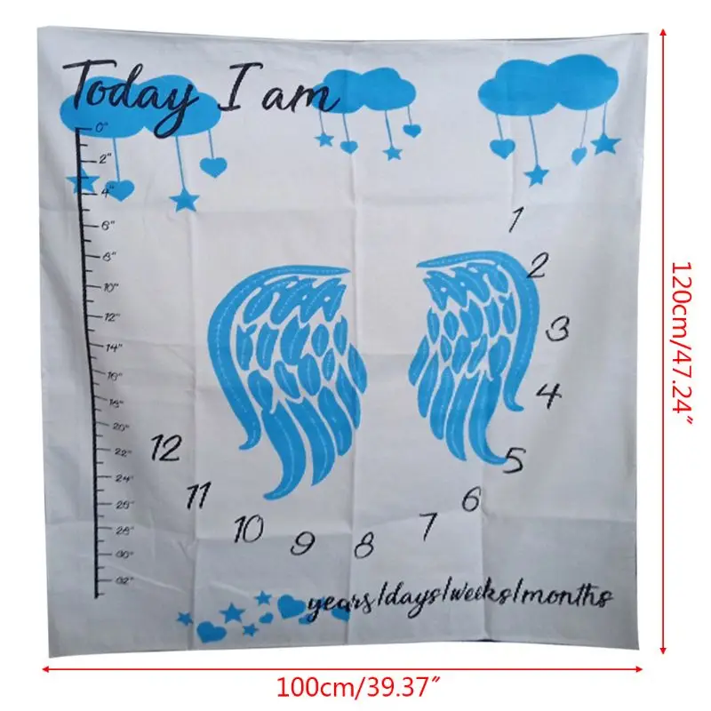 

Newborn Baby Growth Celebrate Blanket Props Photography Backgrounds Cloth Girls Boys Blankets