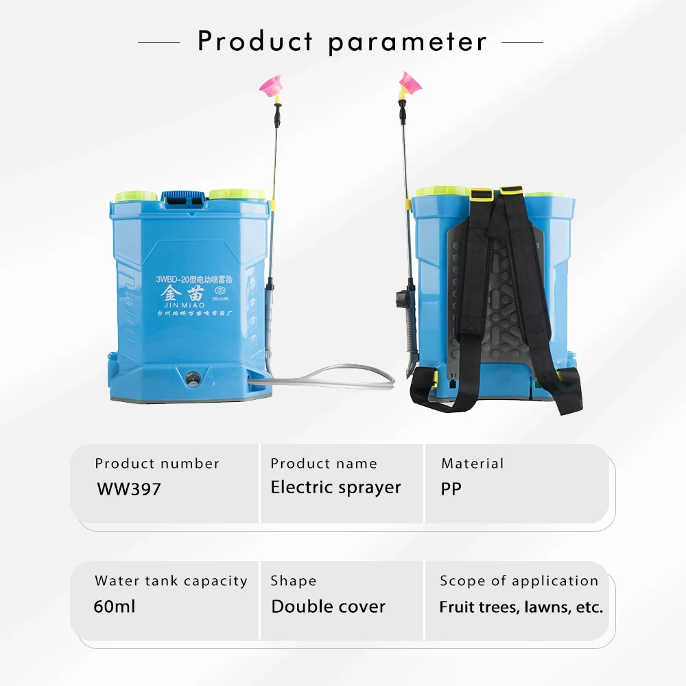 PULVERIZADOR el&eacute;ctrico de 20L, dispensador inteligente de pesticidas agr&iacute;colas, equipo de jard&iacute;n, bater&iacute;a de litio recargable de 220V-4