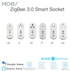 Умная розетка ZigBee 3,0, 2 USB-интерфейса, пульт дистанционного управления, голосовое управление, работа с SmartThings Wink Echo Plus и большинством концентраторов Zigbee