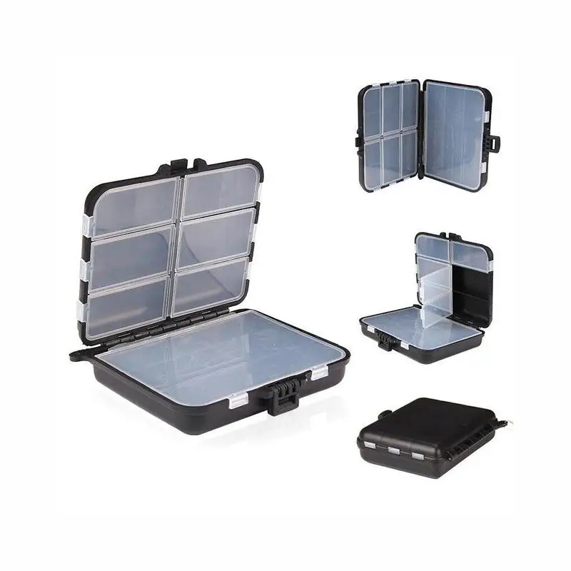 Пластиковая рыболовная коробка приманки Крючки переносной чехол для хранения