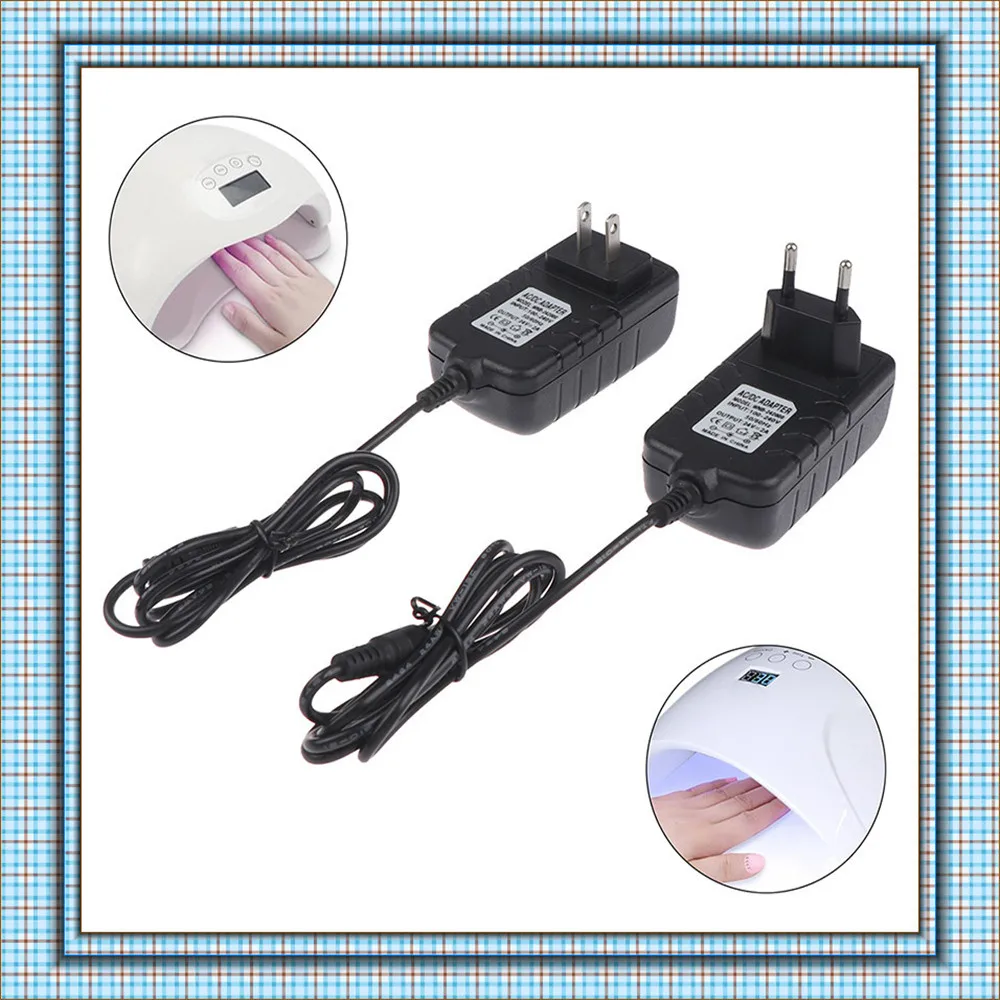 Лампа для сушки ногтей штекер Питание Маникюр УФ светодиодная лампа Зарядное