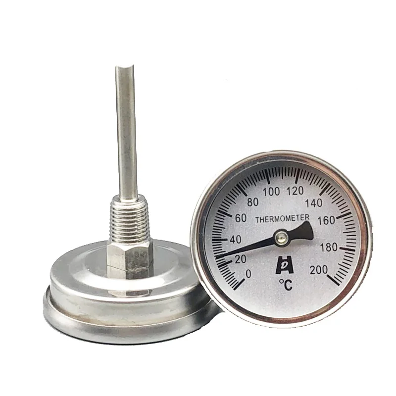 Термометр трубопровода измеритель температуры воды все нержавеющая сталь