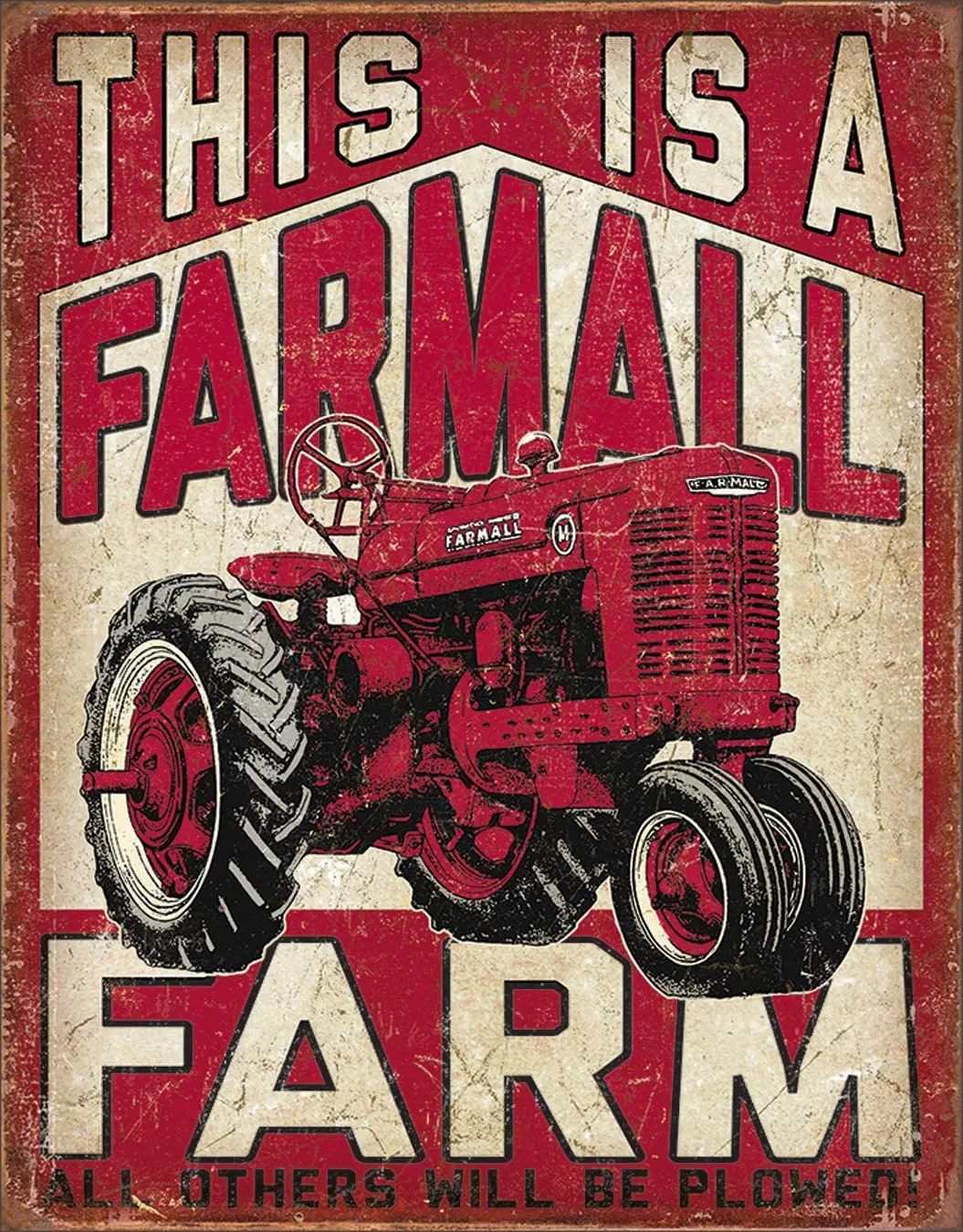 

Отчаянные предприятия Farmall ферма жестяной знак