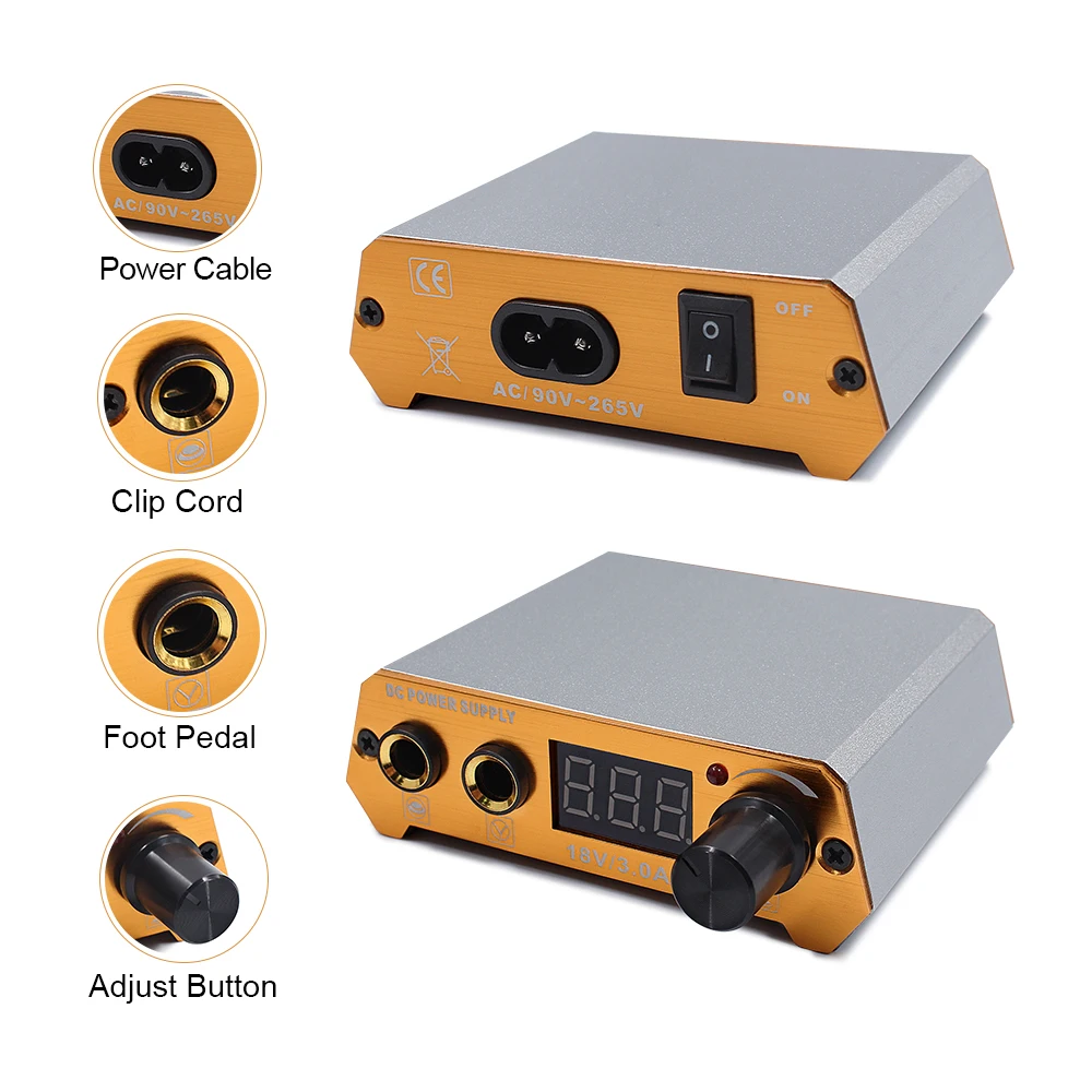 Профессиональный набор для тату ротационная ручка Перманентный макияж машина