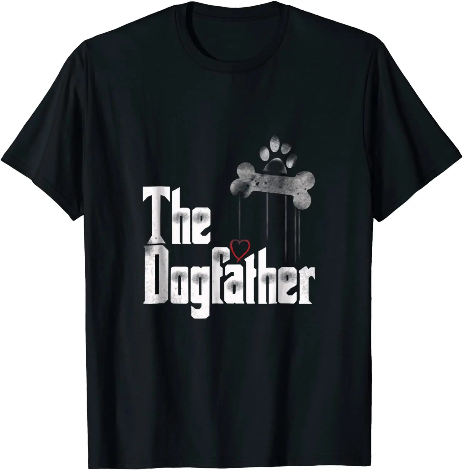 

Mens The Dogfather Shirt Dad Dog Men's T-shirt Funny Father's Day Tee